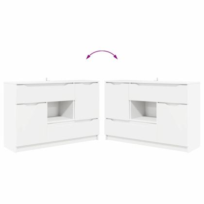 Служебен шкаф с чекмедже Бяло 100 x 30 x 65,6 Инженерно дърво