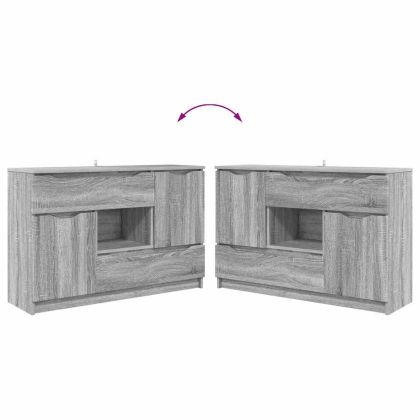 Служебен шкаф Сив Сонома 100 x 30 x 65,6 Инженерно дърво