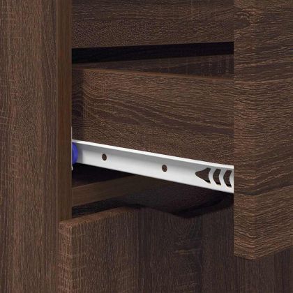 Служебен шкаф Кафяв дъб 100 x 30 x 65,6 Инженерно дърво