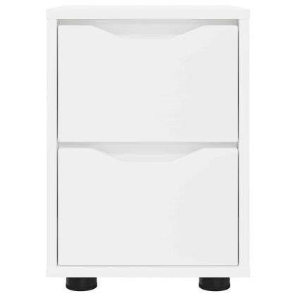 Нощни маси 2 pcs Бяло 30,5 x 30 x 43 см Инженерно дърво