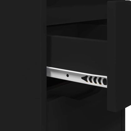 Нощни маси 2 pcs Черно 30,5 x 30 x 43 см Инженерно дърво