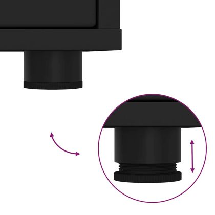 Нощни маси 2 pcs Черно 30,5 x 30 x 43 см Инженерно дърво