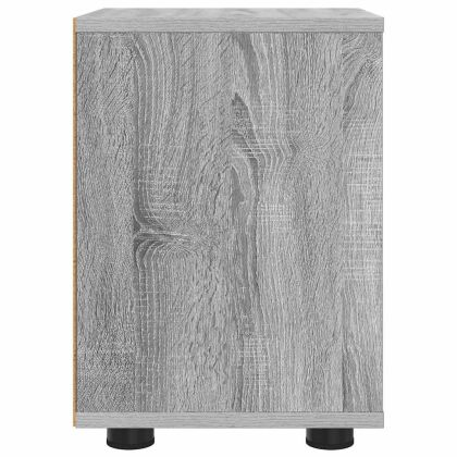 Нощно шкафче Сив Сонома 30,5 x 30 x 43 см Инженерно дърво