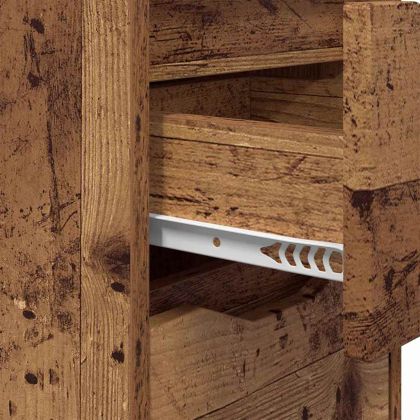 Нощни маси 2 pcs Старо дърво 30,5 x 30 x 43 см Инженерно дърво