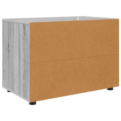 Шкаф за съхранение Сив Сонома 80 x 48 x 57 см Инженерно дърво