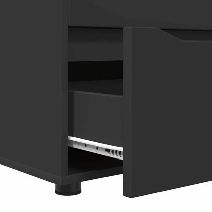 Шкаф за съхранение Черно 60 x 48 x 57 см Инженерно дърво