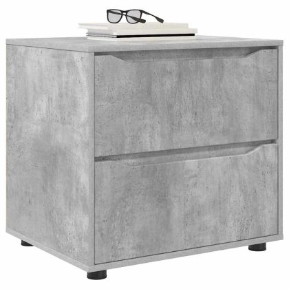 Шкаф за съхранение Циментено сиво 60 x 48 x 57 см