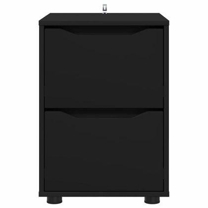 Шкаф за съхранение Черно 40 x 48 x 57 см Инженерно дърво