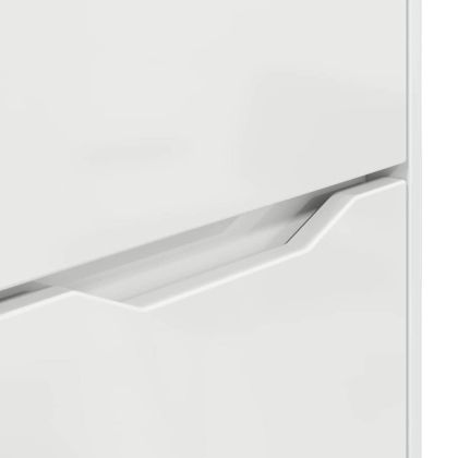 Шкаф за съхранение Лъскаво бяло 40 x 48 x 57 см Инженерно дърво