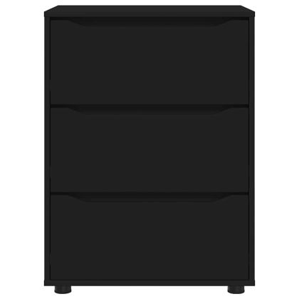 Шкаф за съхранение Черно 60 x 48 x 81 см Инженерно дърво