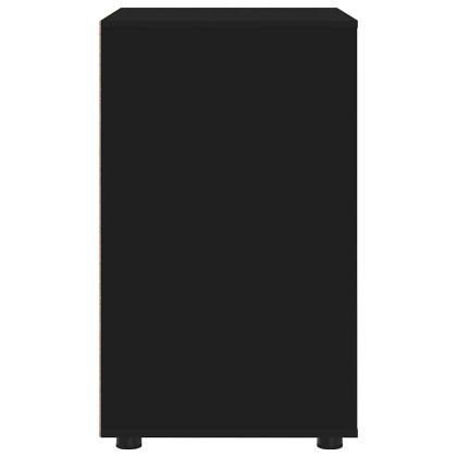 Шкаф за съхранение Черно 60 x 48 x 81 см Инженерно дърво