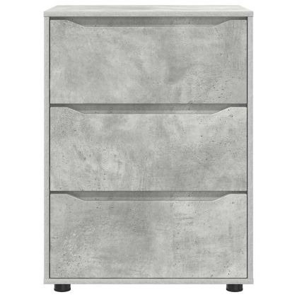 Шкаф за съхранение Циментено сиво 60 x 48 x 81 см