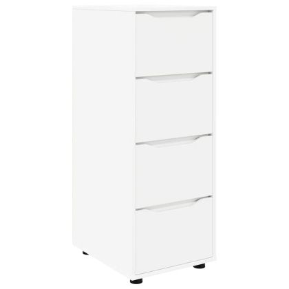 Шкаф за съхранение Бяло 40 x 48 x 105 см Инженерно дърво