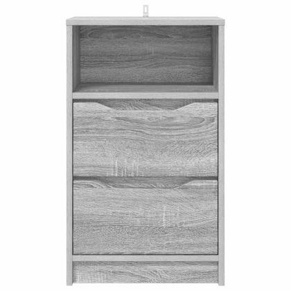 Нощни маси 2 pcs Сив Сонома 40 x 30 x 467 см Инженерно дърво