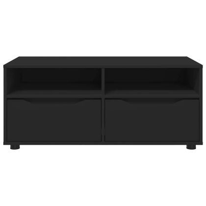 ТВ шкаф с чекмедже Черно 100 x 48 x 43 см Инженерно дърво