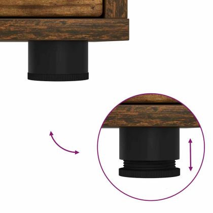 ТВ шкаф с чекмедже Димян дъб 100 x 48 x 43 см Инженерно дърво