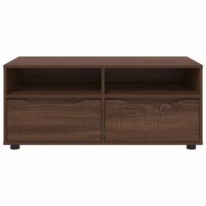 ТВ шкаф с чекмедже Кафяв дъб 100 x 48 x 43 см Инженерно дърво