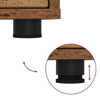 ТВ шкаф с чекмедже Старо дърво 100 x 48 x 43 см Инженерно дърво