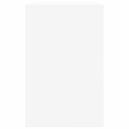 Бюро с чекмедже Бяло 100 x 50 x 78 см Инженерно дърво