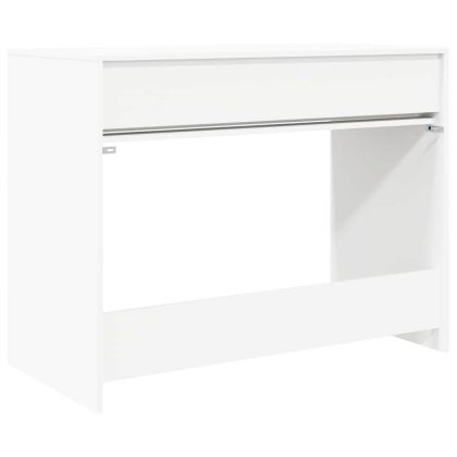 Бюро с чекмедже Бяло 100 x 50 x 78 см Инженерно дърво