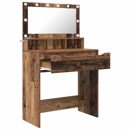 Тоалетки за спалня с чекмедже Старо дърво 80 x 39,6 x 135 см