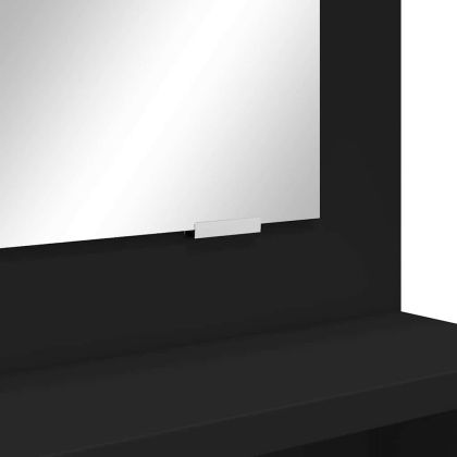 Тоалетки за спалня Черно 80 x 39,6 x 135 см Инженерно дърво