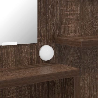 Тоалетки за спалня Кафяв дъб 80 x 39,6 x 135 см Инженерно дърво