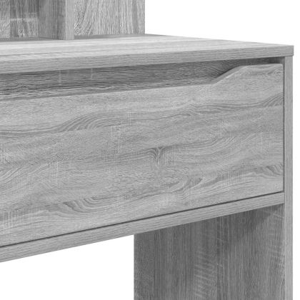 Тоалетки за спалня с чекмедже Сив Сонома 80 x 39,6 x 135 см