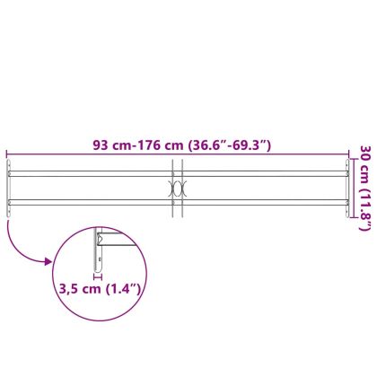 Регулируема решетка за прозорци с 2 напречни пръта 1000-1500 мм