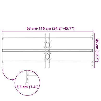Регулируема решетка за прозорци с 3 напречни пръта 700-1050 мм