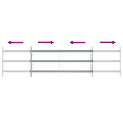 Регулируема решетка за прозорци с 3 напречни пръта 1000-1500 мм