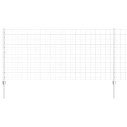 Ограда и колче Сребрист 1 x 10 m Стомана