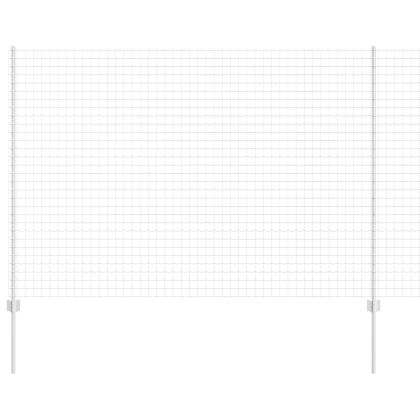 Ограда и колче Сребрист 1,5 x 10 m Стомана