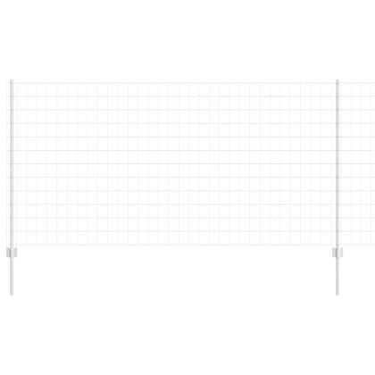 Ограда и колче Сребрист 1,2 x 10 m Стомана