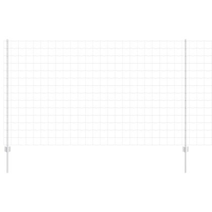 Ограда и колче Сребрист 1,4 x 10 m Стомана