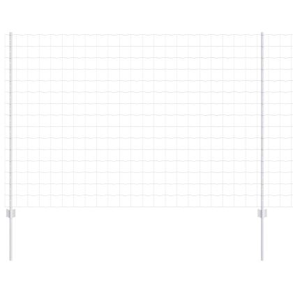 Ограда и колче Сребрист 1,5 x 10 m Стомана