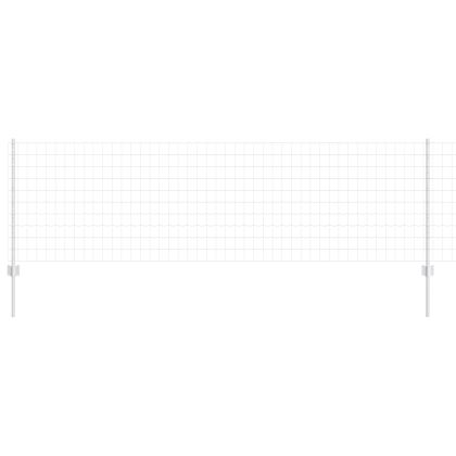 Ограда и колче Сребрист 0,8 x 10 m Стомана