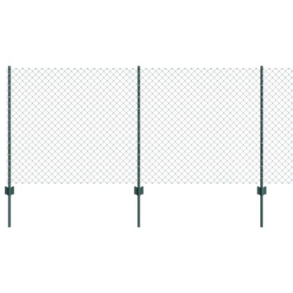 Ограда и колче Зелен 1 x 10 m Стомана