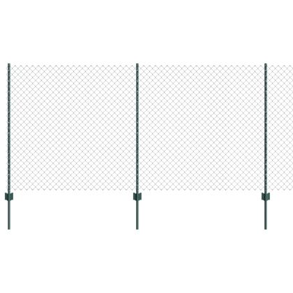 Ограда и колче Зелен 1,2 x 10 m Стомана