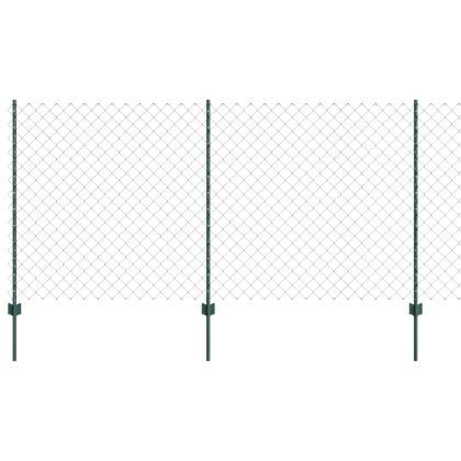 Ограда и колче Зелен 1,2 x 25 m Стомана