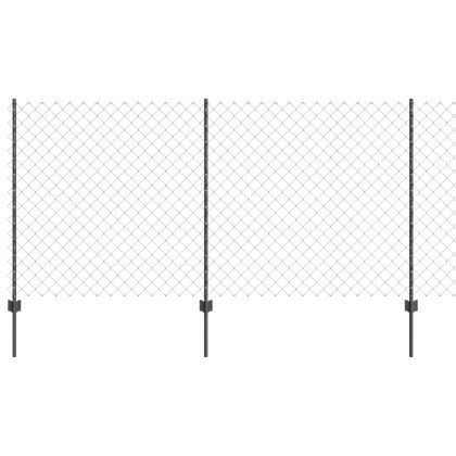 Ограда и колче Сив 1,2 x 25 m Стомана