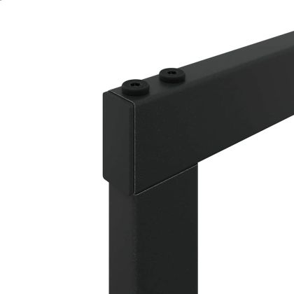 Стойка за дърва за огрев черна 100x30x209 cm стомана