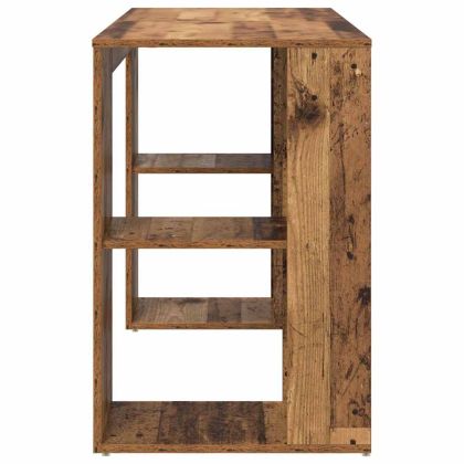 Бюро с рафт Старо дърво 130 x 50.5 x 75 см Инженерно дърво