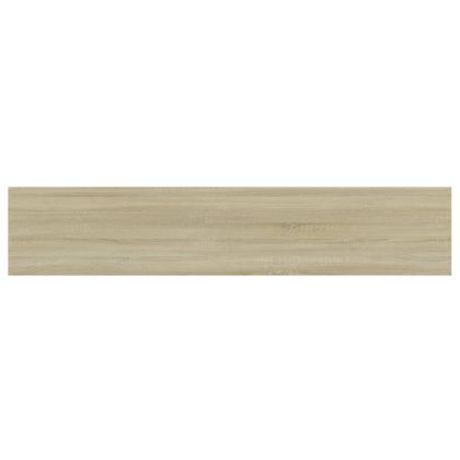 Рафтове за етажерка, 4 бр, дъб сонома, 100x20x1,5 см, ПДЧ