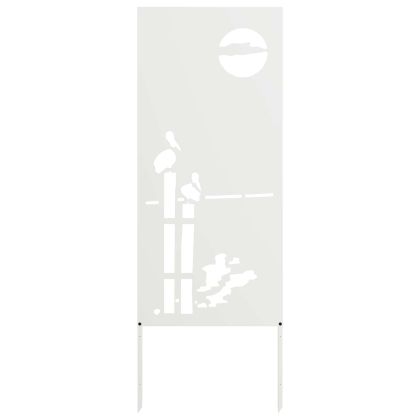 Екран за градинска неприкосновеност Бяло 50 x 140 см