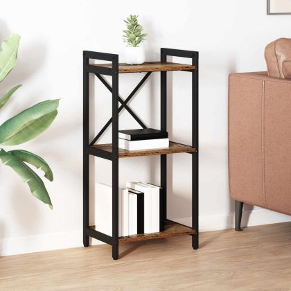 Рафт за книги Старо дърво 40 x 30 x 85 см Инженерно дърво