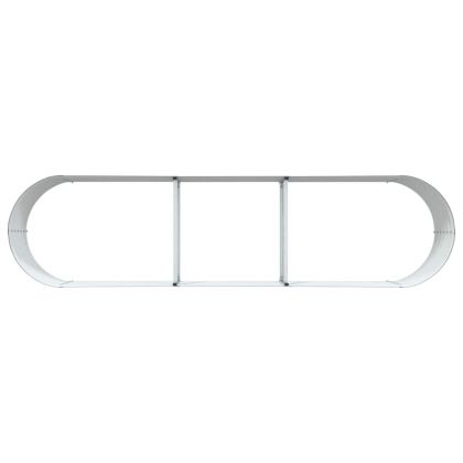 Градинска повдигната леха Кафяво 320 x 80 x 44 cm Стомана