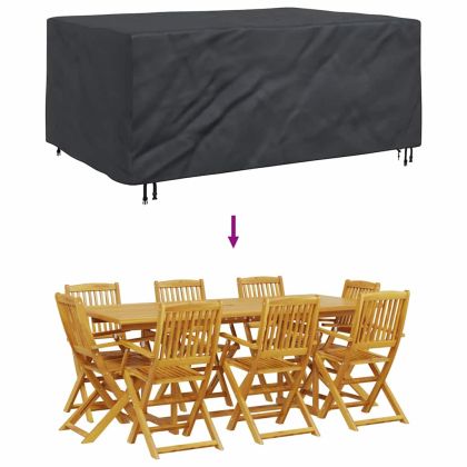 Покривало за градински мебели Черно 230 x 165 x 80 cm 600D