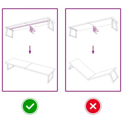 Плот за маса тъмнокафяв 220x50x(2-4) см обработен масивен дъб