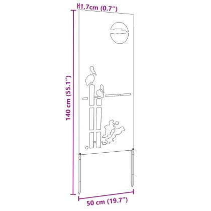 Екран за градинска неприкосновеност Антрацит 50 x 140 см
